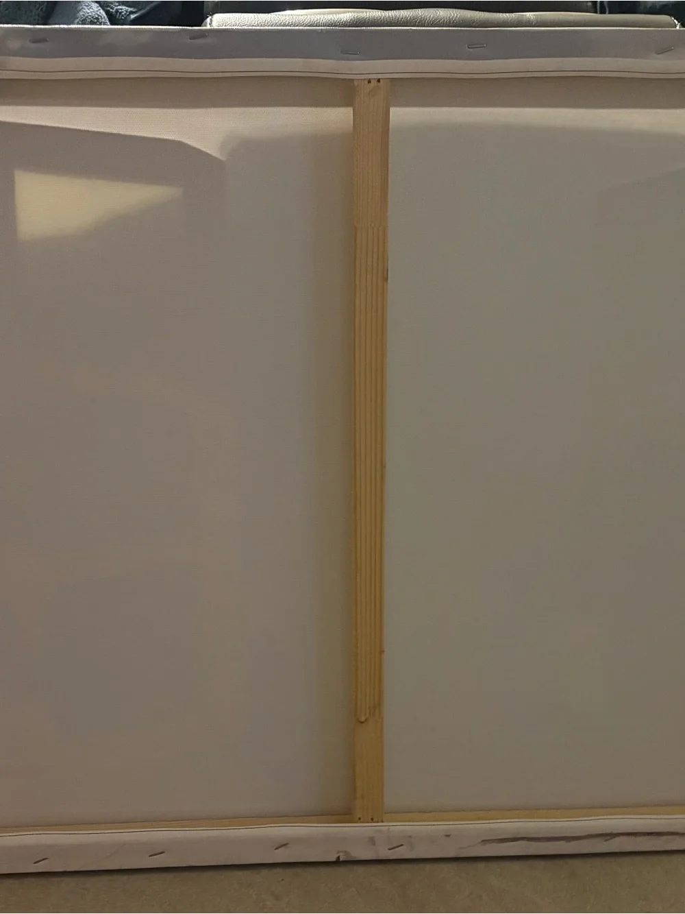 Hobby Lobby Neutral Canvas Panel in Cream and Pale Yellow